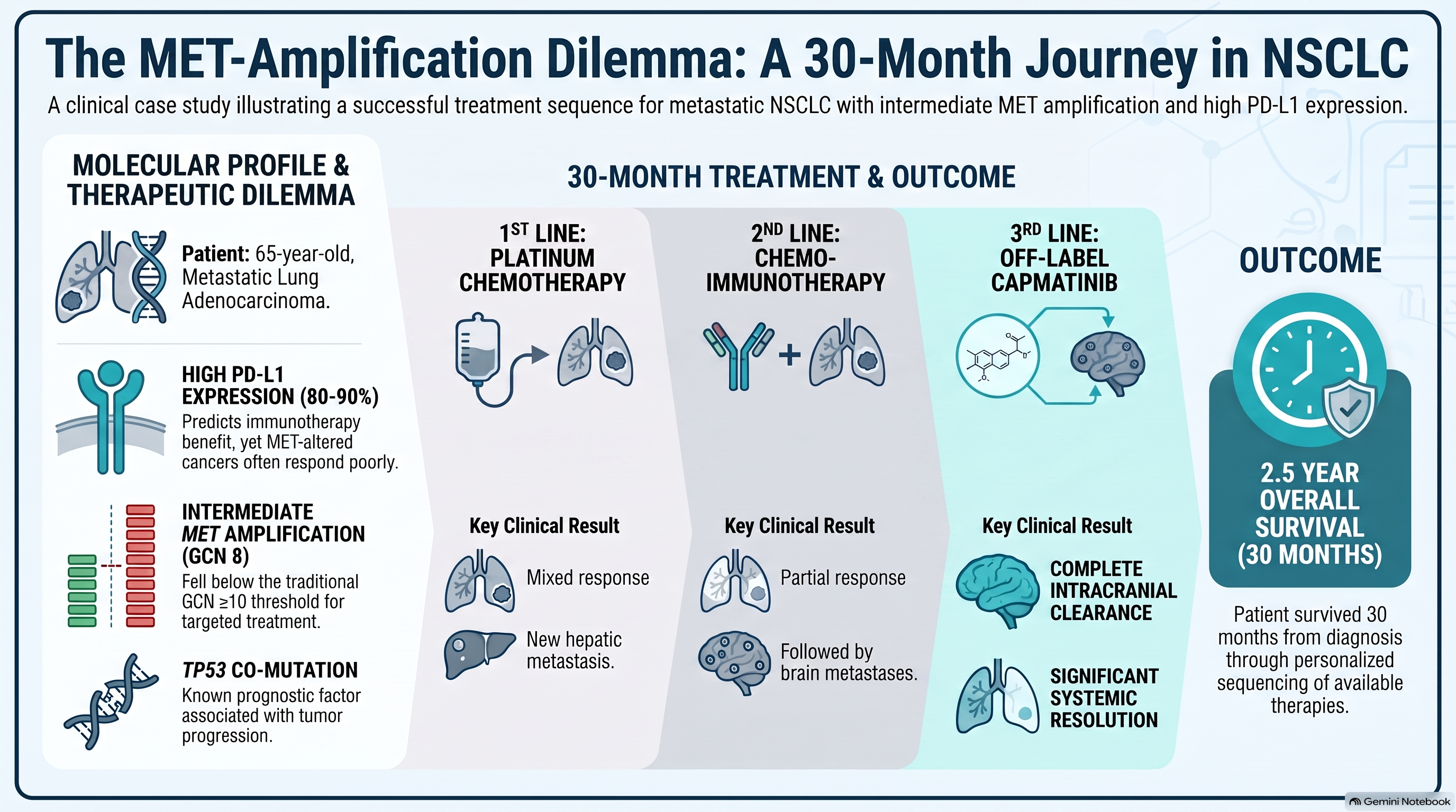 Therapeutic Challenges in Metastatic Non-small Cell Lung Cancer (NSCLC) With Concurrent Mesenchymal-Epithelial Transition Factor (MET) Amplification and High Programmed Death- Ligand 1 (PD-L1) Express
